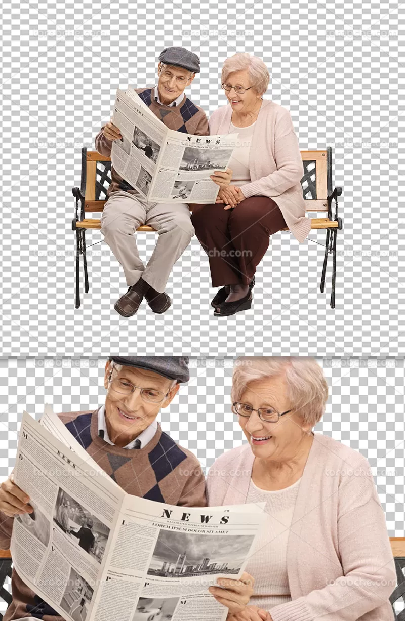 عکس سالمند دوربری شده | گرافیک با طعم تربچه