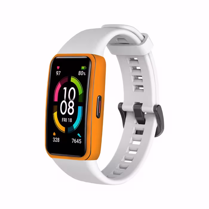 برچسب ماهوت طرح Matte Orange مناسب برای ساعت هوشمند هوآوی band 6