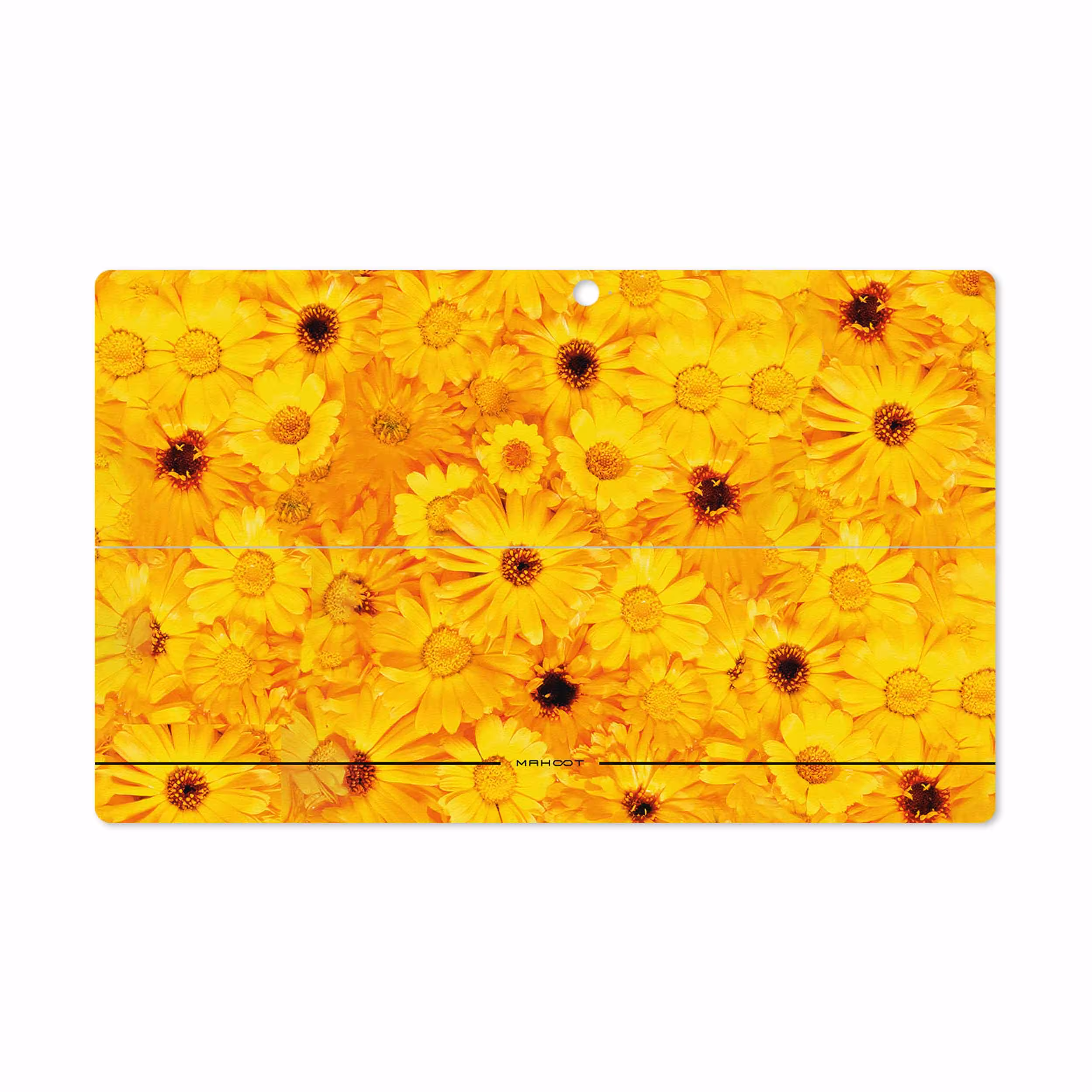 برچسب پوششی ماهوت مدل Yellow-Flower مناسب برای تبلت مایکروسافت Surface Pro 2 2013