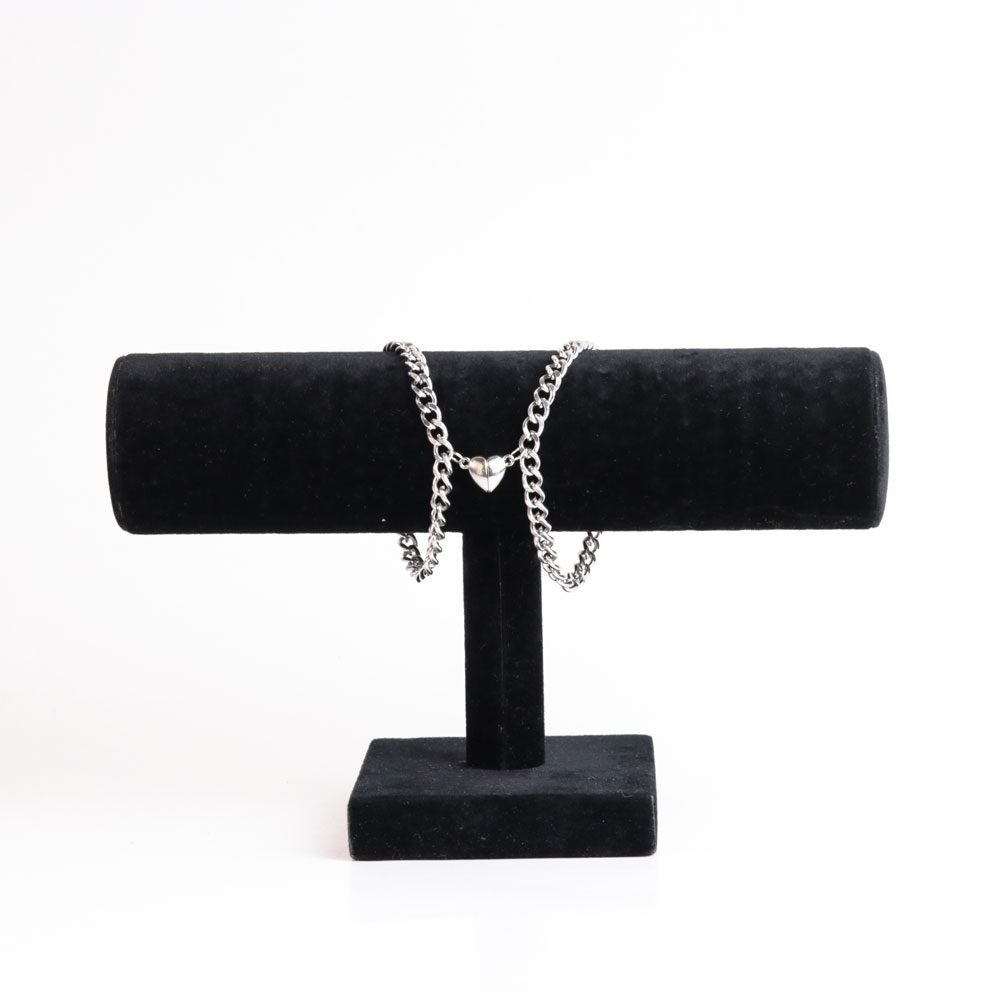 دستبند مگنتی قلبی کد SD80 نقره ای