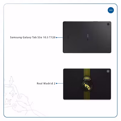 برچسب پوششی ماهوت مدل Real-Madrid-2 مناسب برای تبلت سامسونگ Galaxy Tab S5e 10.5 2019 T720