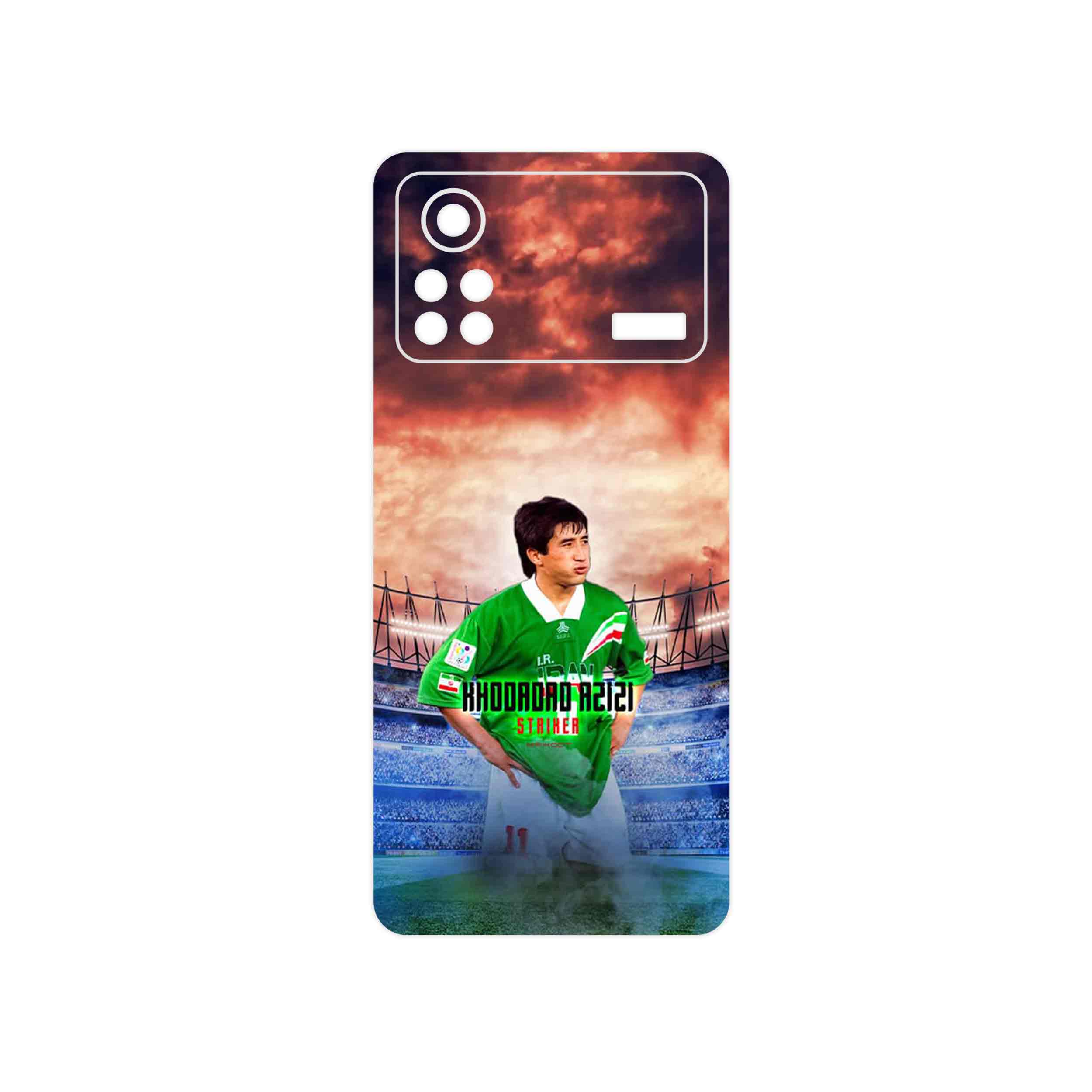 برچسب پوششی ماهوت مدل Khodadad Azizi مناسب برای گوشی موبایل شیائومی Poco X4 Pro 5G