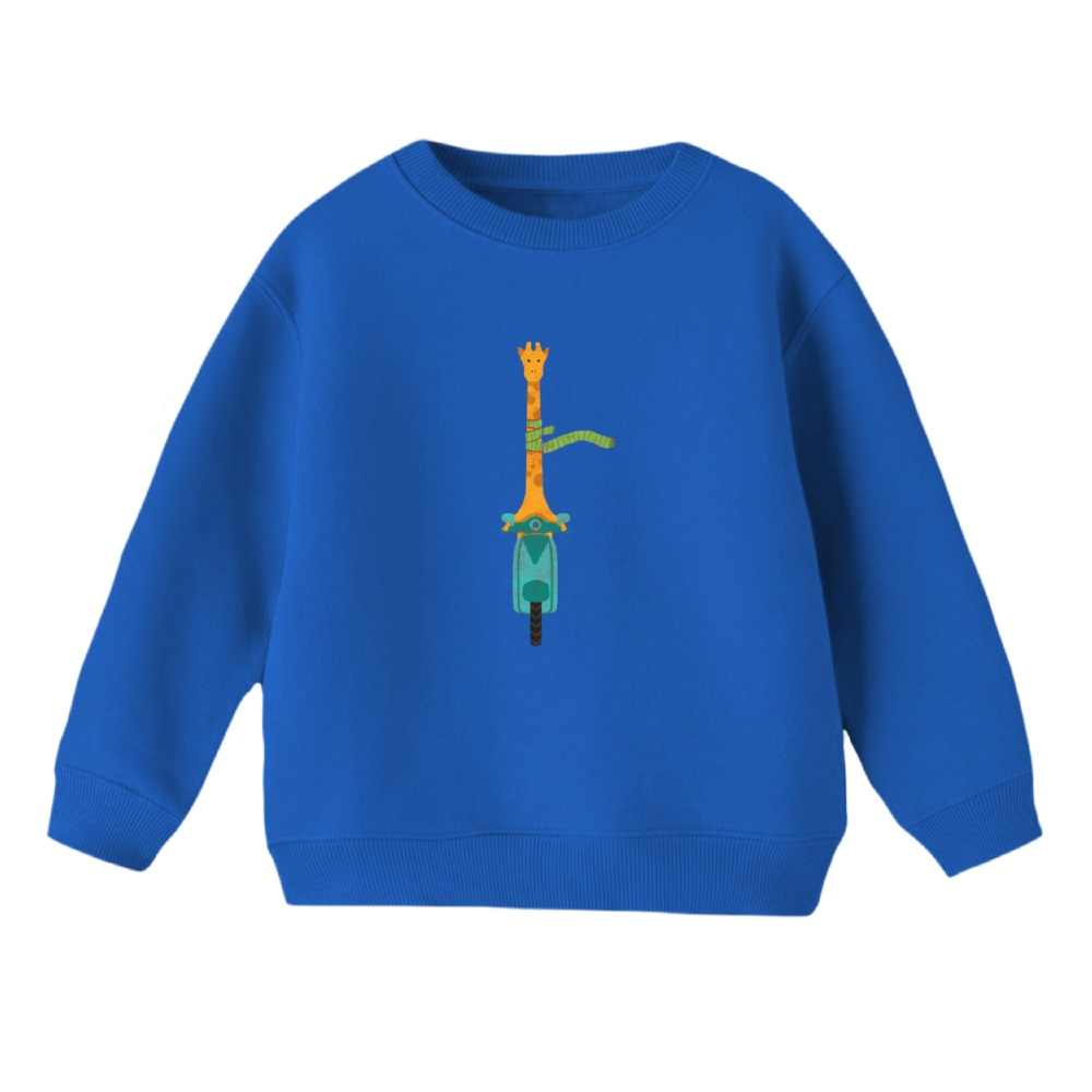 سویشرت بچگانه مدل زرافه کد 28 رنگ آبی