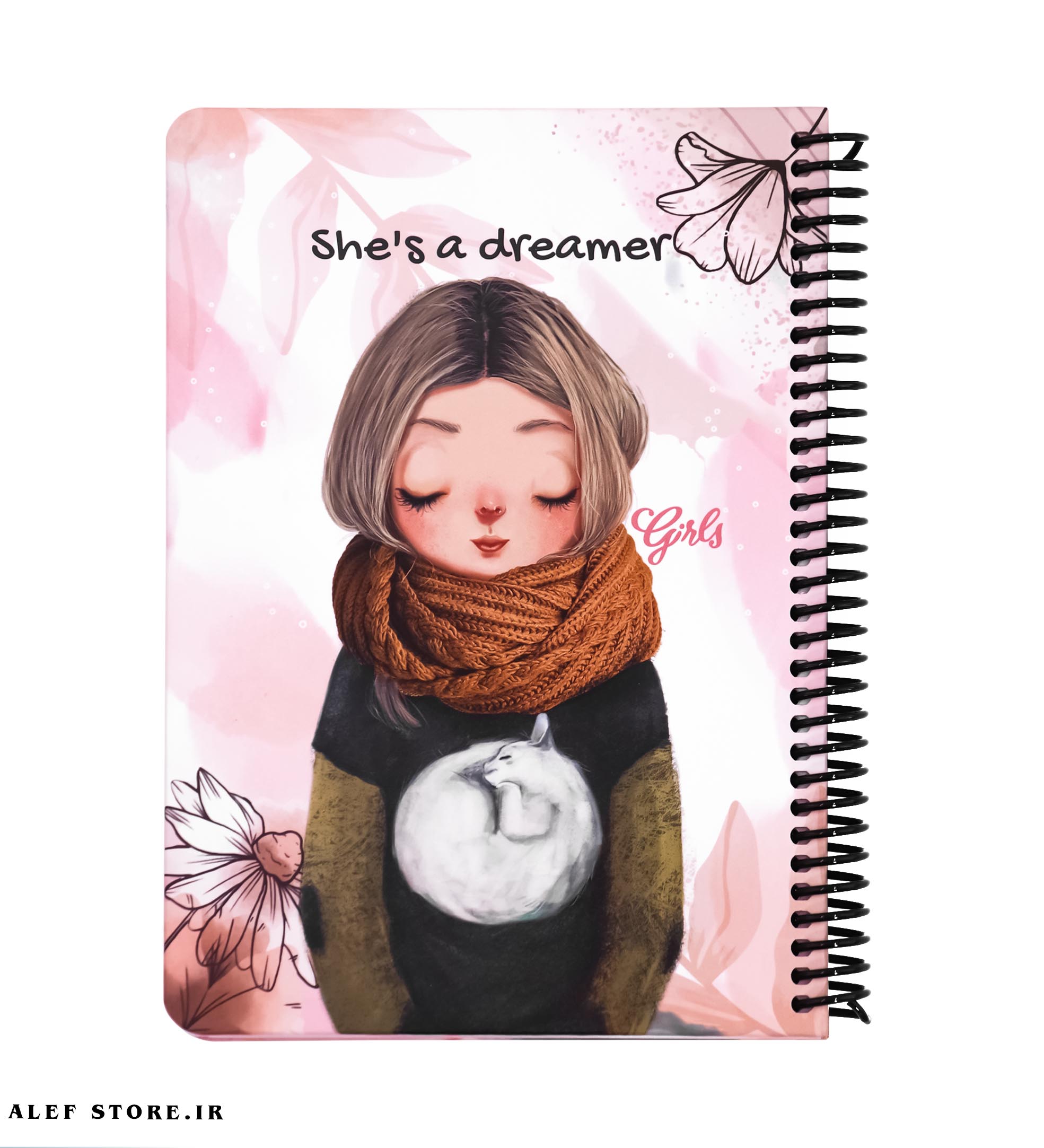 یادداشت A5 دات نوت سری دختران – طرح dreamer