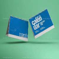 موکاپ تقویم افقی | گرافیک با طعم تربچه