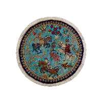 زیرتلفنی فرش دستبافت مدل شکارگاه کد YM. 262