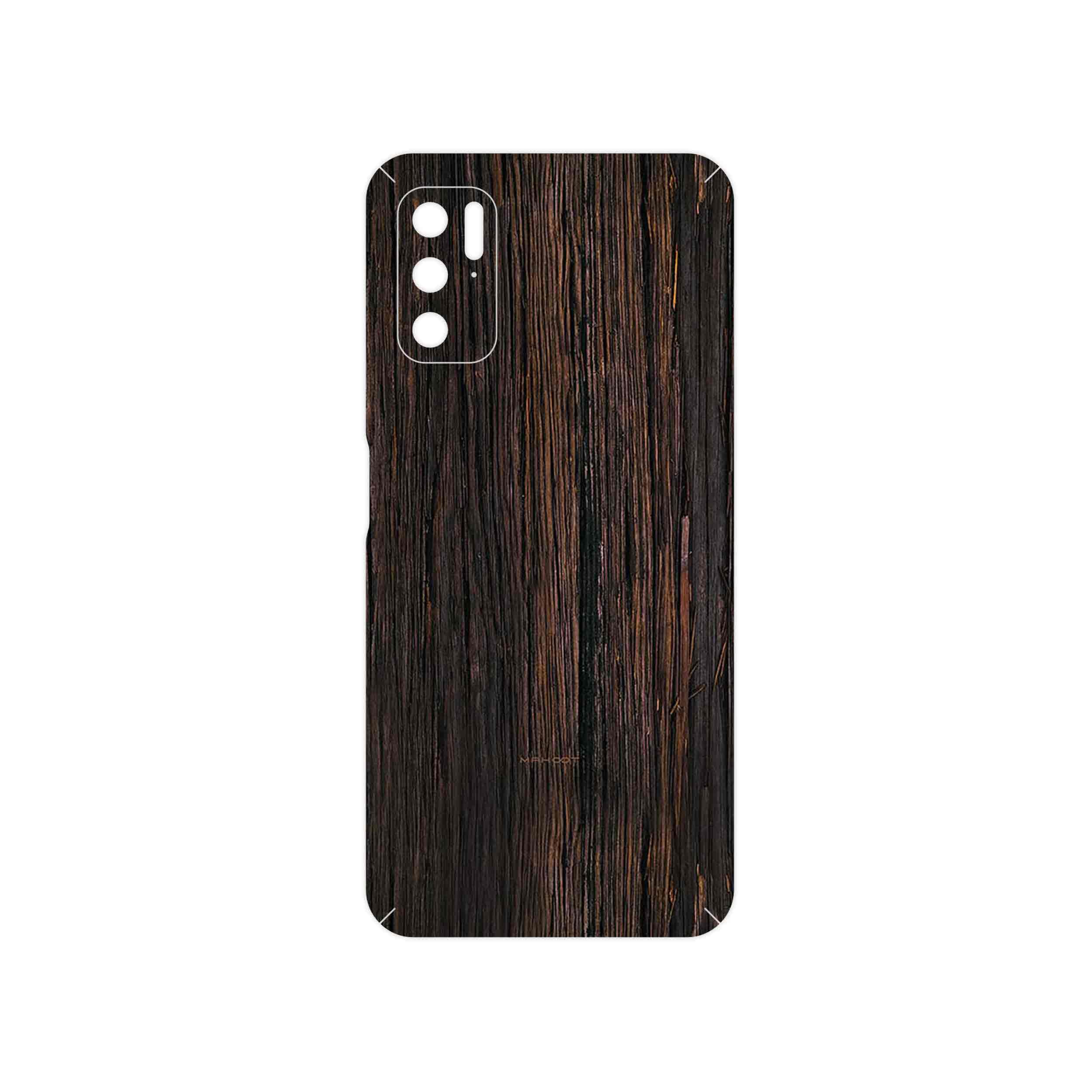 برچسب پوششی ماهوت مدل Burned_Wood مناسب برای گوشی موبایل شیائومی Redmi Note 11SE