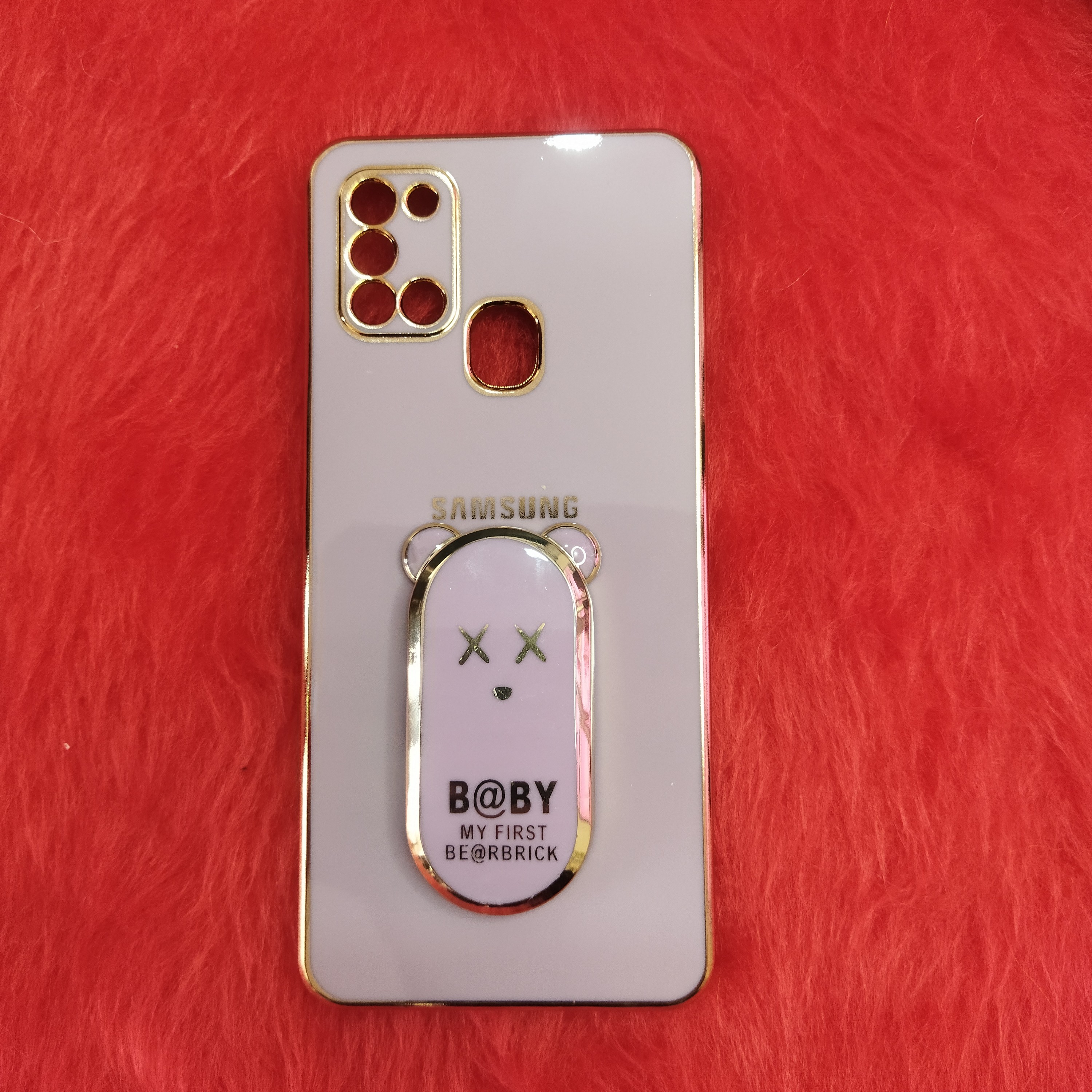 گارد مایکیس اورجینال گوشی سامسونگ A21s طرح خرسی انگشتی جذاب