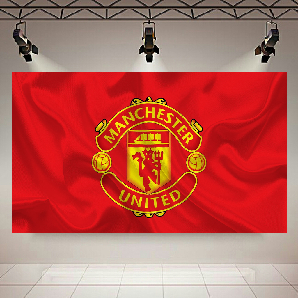 تابلو شاسی طرح فوتبال مدل پرچم منچستر یونایتد کد AR1920