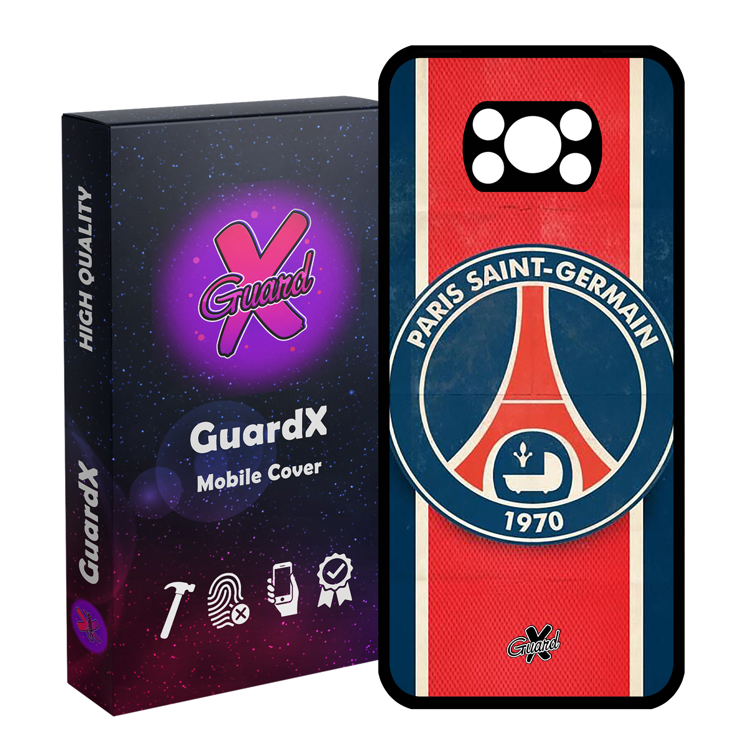 کاور گارد ایکس طرح PSG مدل Glass10055 مناسب برای گوشی موبایل شیائومی Poco X3 Pro