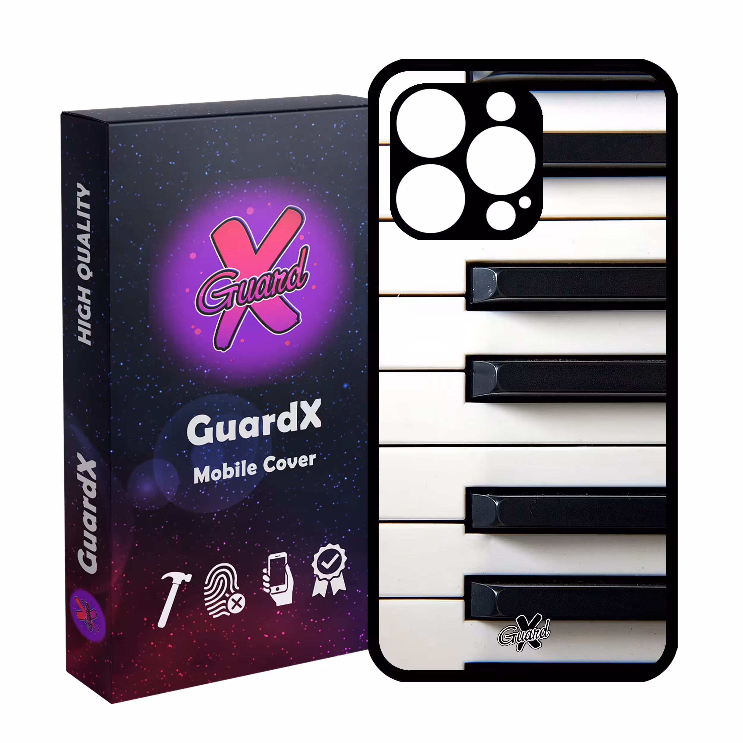 کاور گارد ایکس طرح Piano مدل Glass10101 مناسب برای گوشی موبایل اپل iPhone 13 Pro