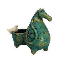 گلدان طرح اسب و پرنده کد 21