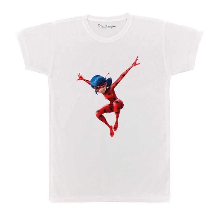 تی شرت بچگانه پرمانه طرح دختر کفشدوزکی کد pmt.5233