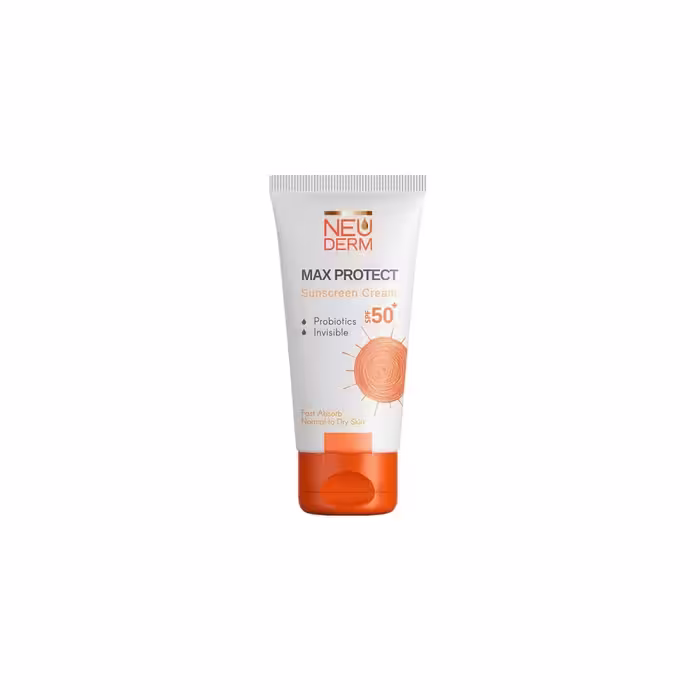 کرم ضدآفتاب پوست نرمال تا خشک نئودرم (SPF50)