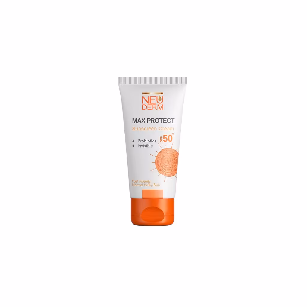 کرم ضدآفتاب پوست نرمال تا خشک نئودرم (SPF50)