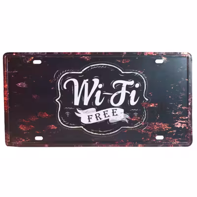دیوارکوب طرح Wi-Fi Free مدل CRV
