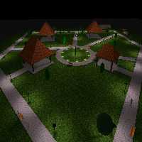 دانلود طرح پارک و فضای سبز با دیالوکس Dialux