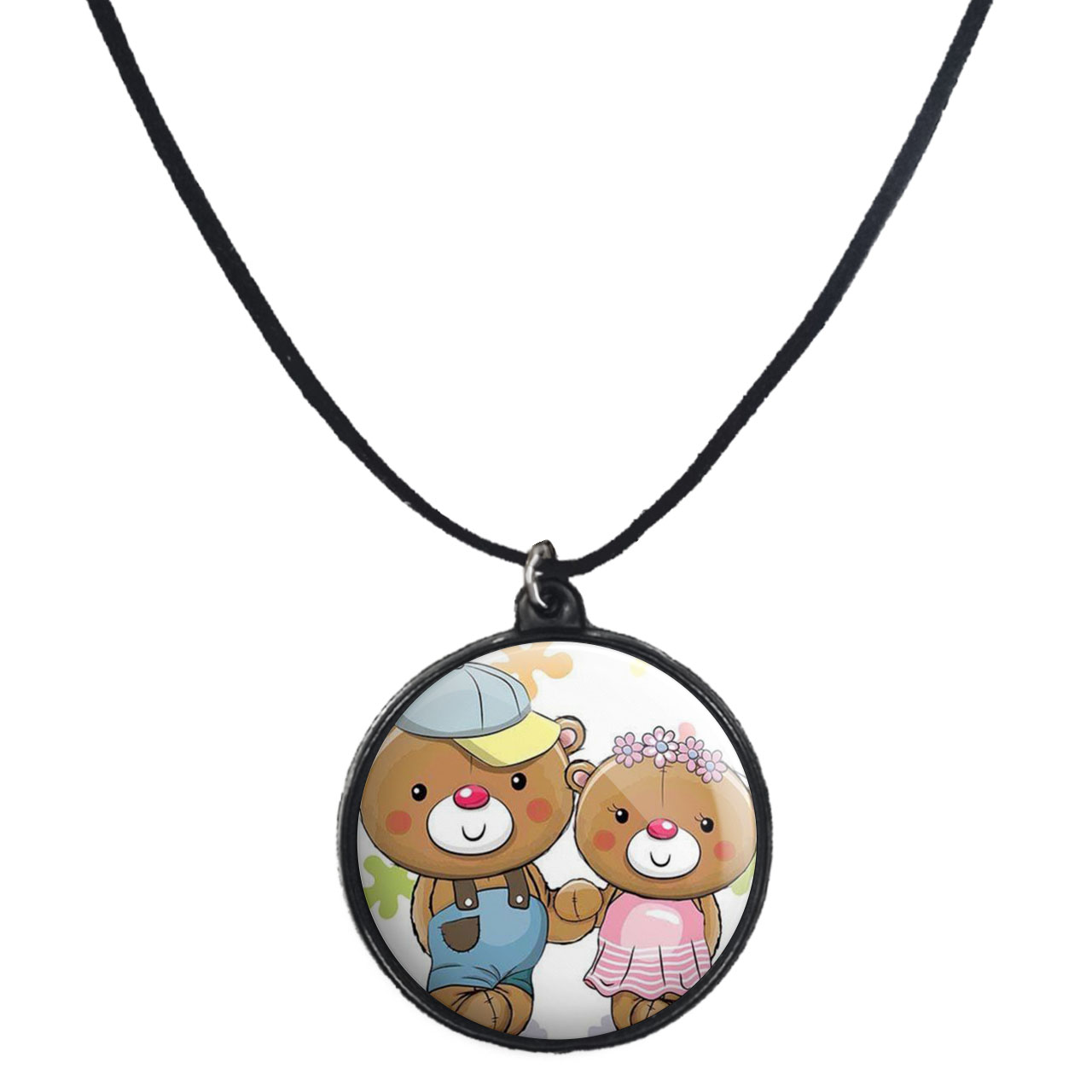 گردنبند پرمانه طرح عاشقانه کد pmb.7065 مدل دو طرفه