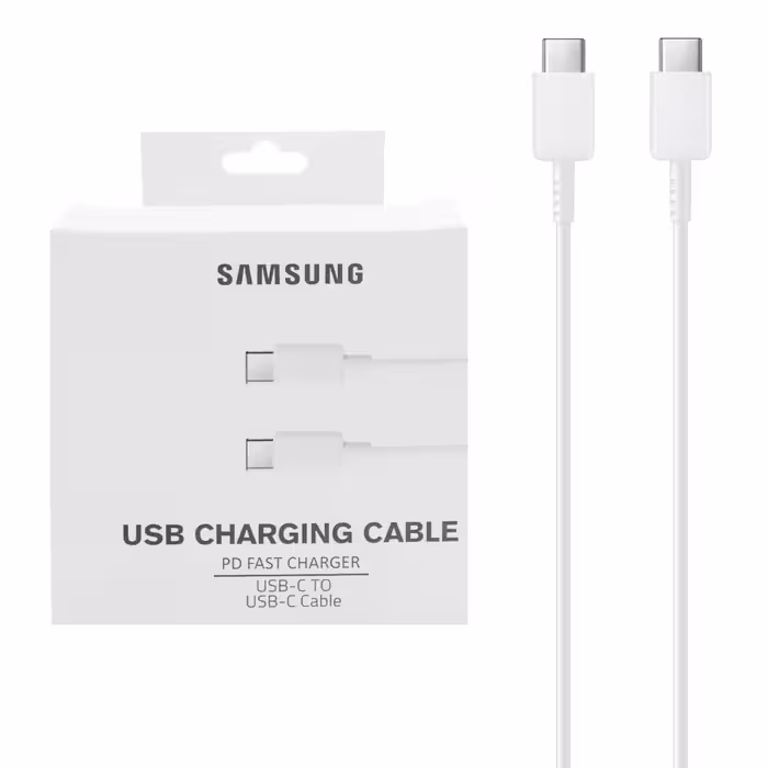 کابل شارژ فست و Samsung Type-C to Type-C PD - سفیدکد3170