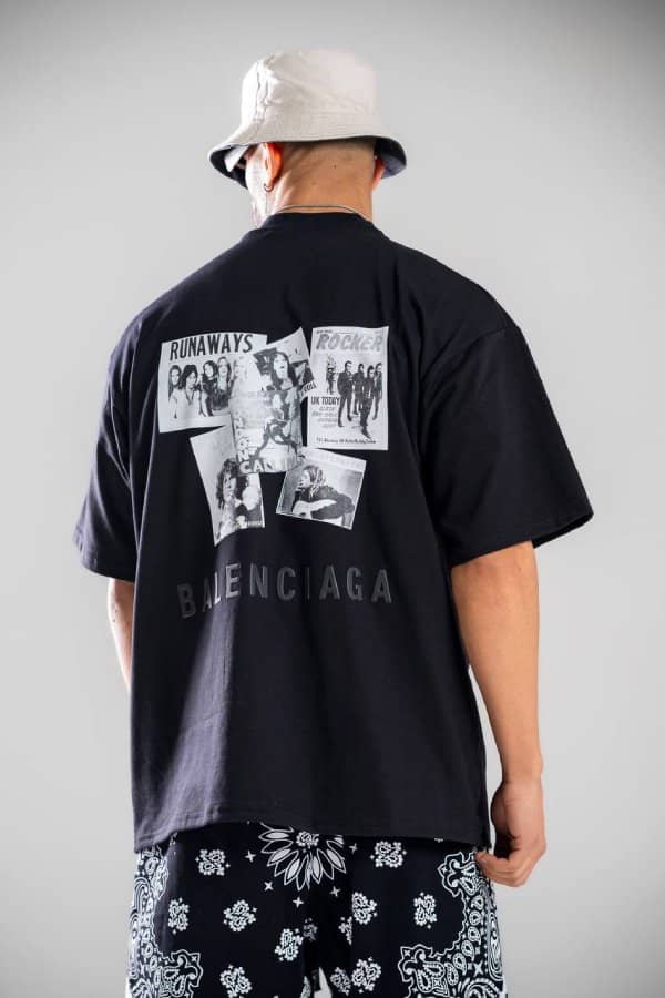 خرید اینترنتی تیشرت مردانه مشکی طرح دار باقیمت 1280 هزار تومان