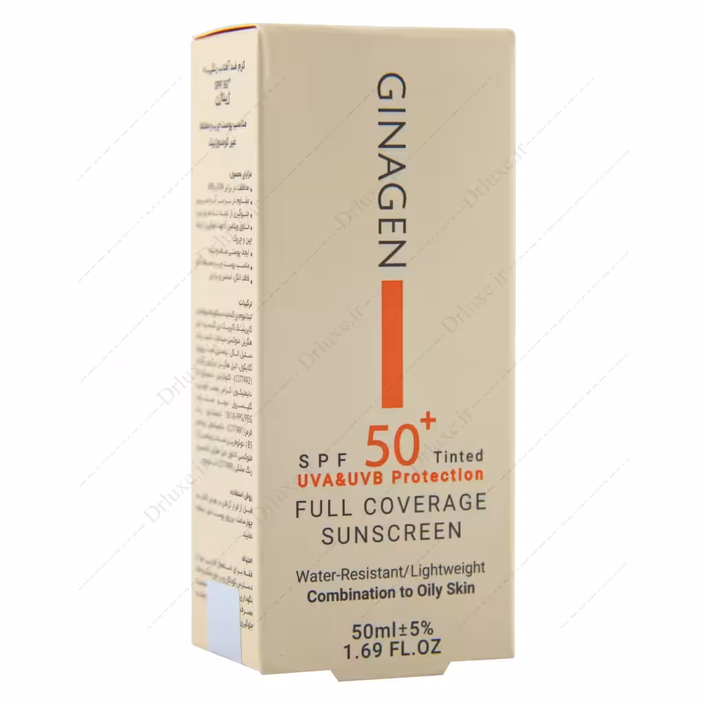 کرم ضد آفتاب رنگی پوست چرب و مختلط ژیناژن SPF50