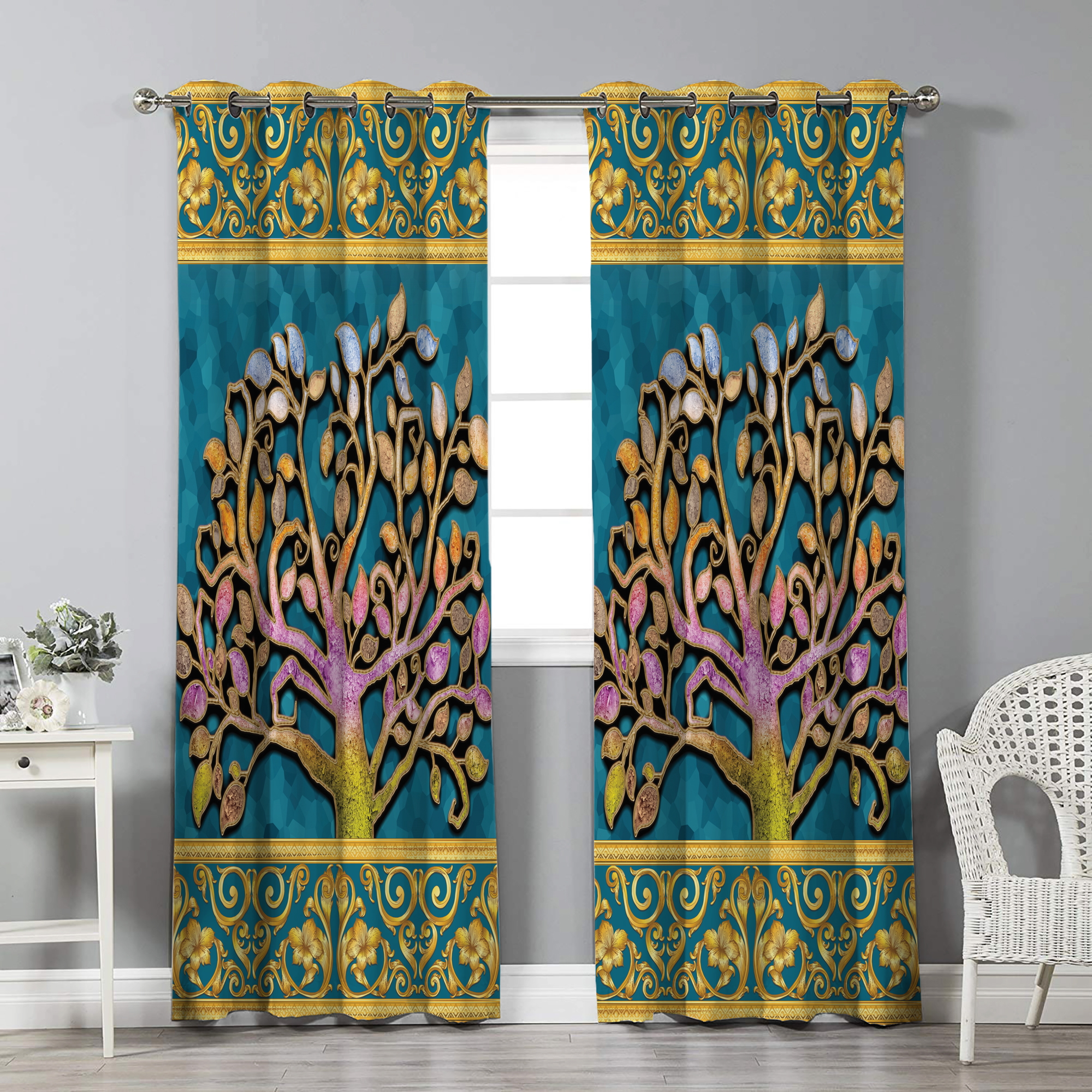 پرده نیروانا مدل pl2462 سایز 280 × 140 سانتی متر