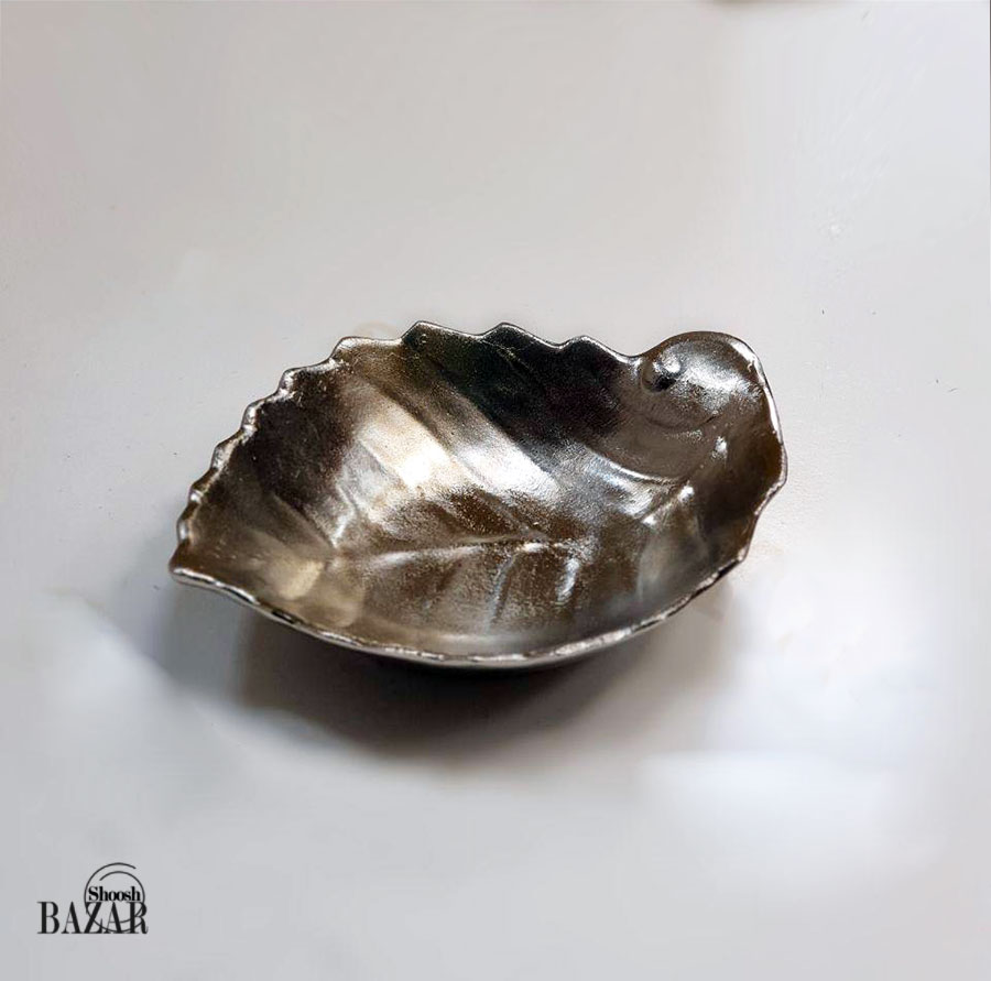 ظرف دکوری طرح برگ مدل پیاله 17*24