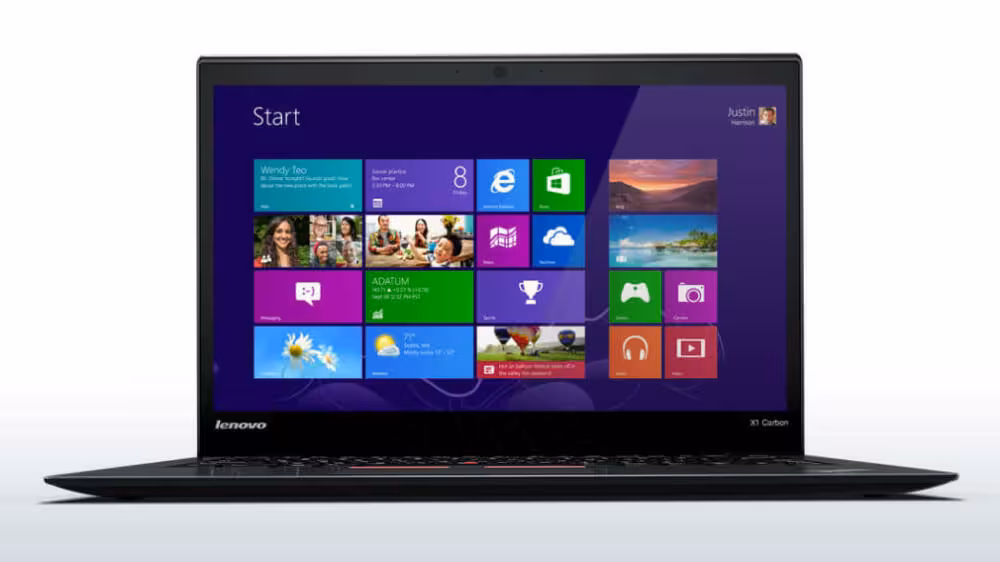 لپ تاپ لنوو مدل ThinkPad X1 Carbon با پردازنده Core i7، رم 8GB، حافظه 256GB SSD و گرافیک Intel