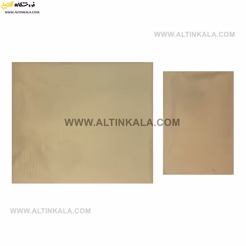 سرویس ملحفه کشدوز یکنفره دوتکه سایز 120×200 ساده رنگ کرم