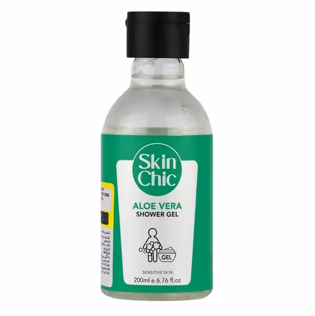 اسکين شيک شاور ژل شوينده پوست بدن حساس آلوئه ورا 200 ميل ALOE VERA