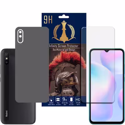 برچسب پوششی اینفینیتی مدل PRO MAX مناسب برای گوشی موبایل شیائومی REDMI 9A / REDMI 9AT به همراه محافظ صفحه نمایش