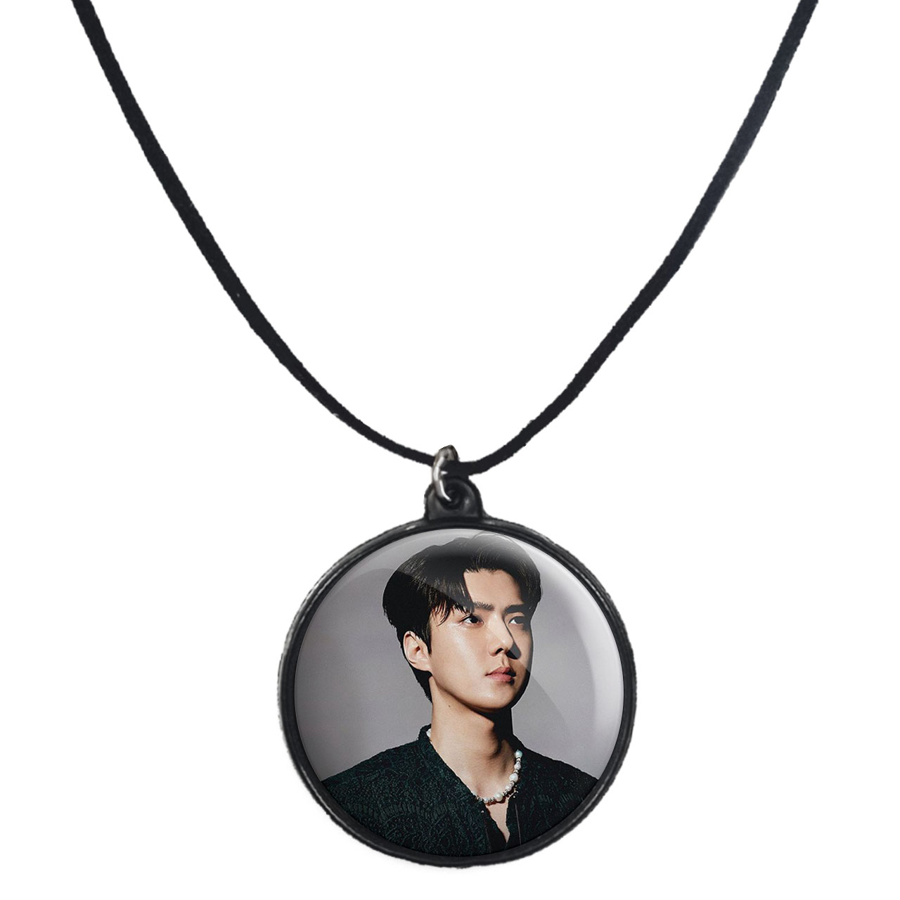 گردنبند پرمانه طرح exo کد pmb.13728 مدل دو طرفه