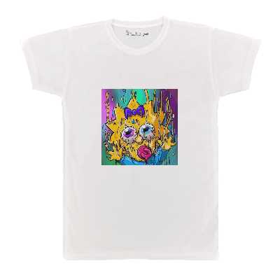 تی شرت آستین کوتاه  بچگانه پرمانه طرح سیمپسون ها کد pmt.6525