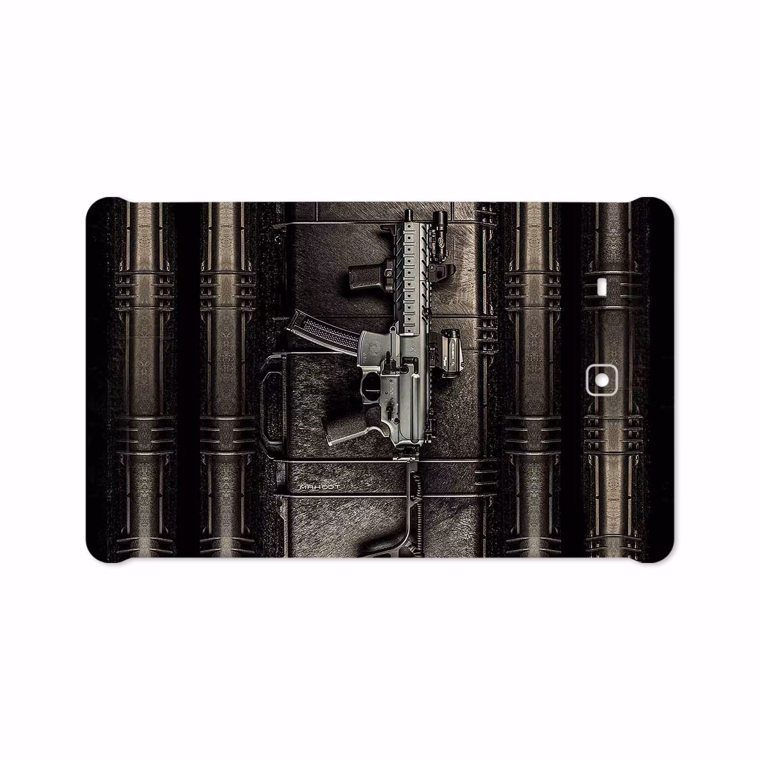 برچسب پوششی ماهوت مدل Gun مناسب برای تبلت سامسونگ Galaxy Tab E 9.6 2015 T561