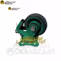 چرخ 16 گردان پویان مدل فولادی لاستیکی سبز