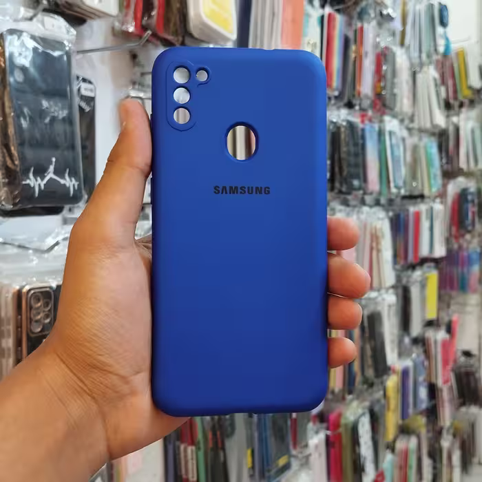 گارد - کاور - قاب سیلیکونی ژله ای رنگ سرمه ای مناسب برای سامسونگ Galaxy A11 (a11) - M11 (m11)