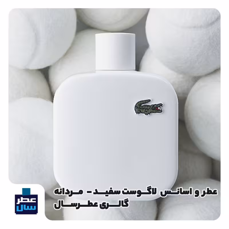 عطر لاگوست سفید در حجم اسپری 5.5 میل ممتاز یا 4 میل رولی با رایحه خنک و تند و چوبی (اسانس خالص لاگوست سفید) 