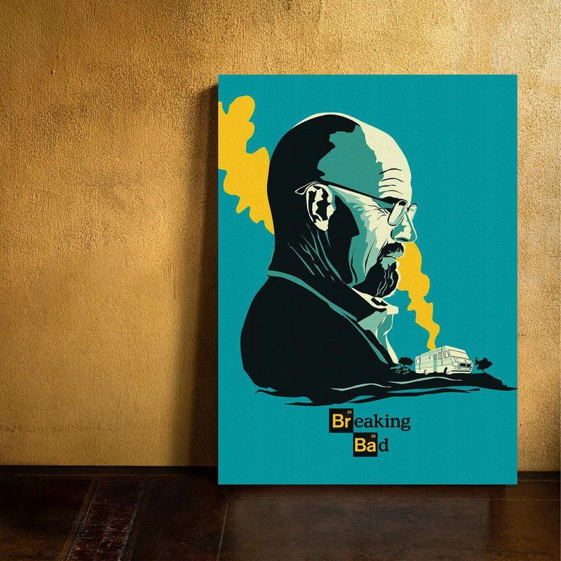 تابلو شاسی مدل فیلم برکینگ بد (Breaking Bad) کد FMO29 | دنیای قاب