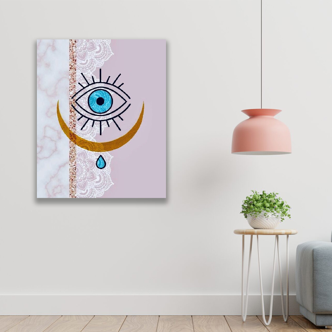 تابلو بوم مدل چشم نظر کد vnd-30