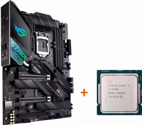 باندل مادربرد ASUS ROG STRIX Z490-F GAMING به همراه پردازنده INTEL CORE I7 10700