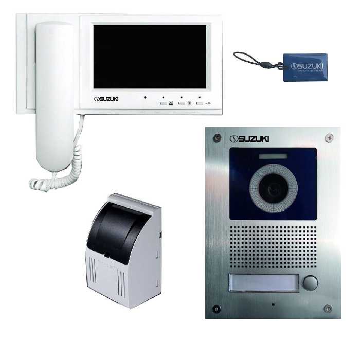  درب بازکن تصویری سوزوکی مدل 7251v-c مجموعه 2 عددی