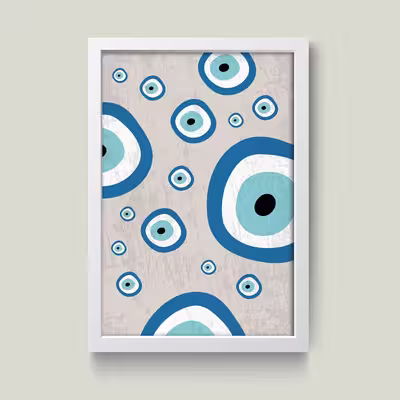تابلو مدل Evil Eye کد m2605-w