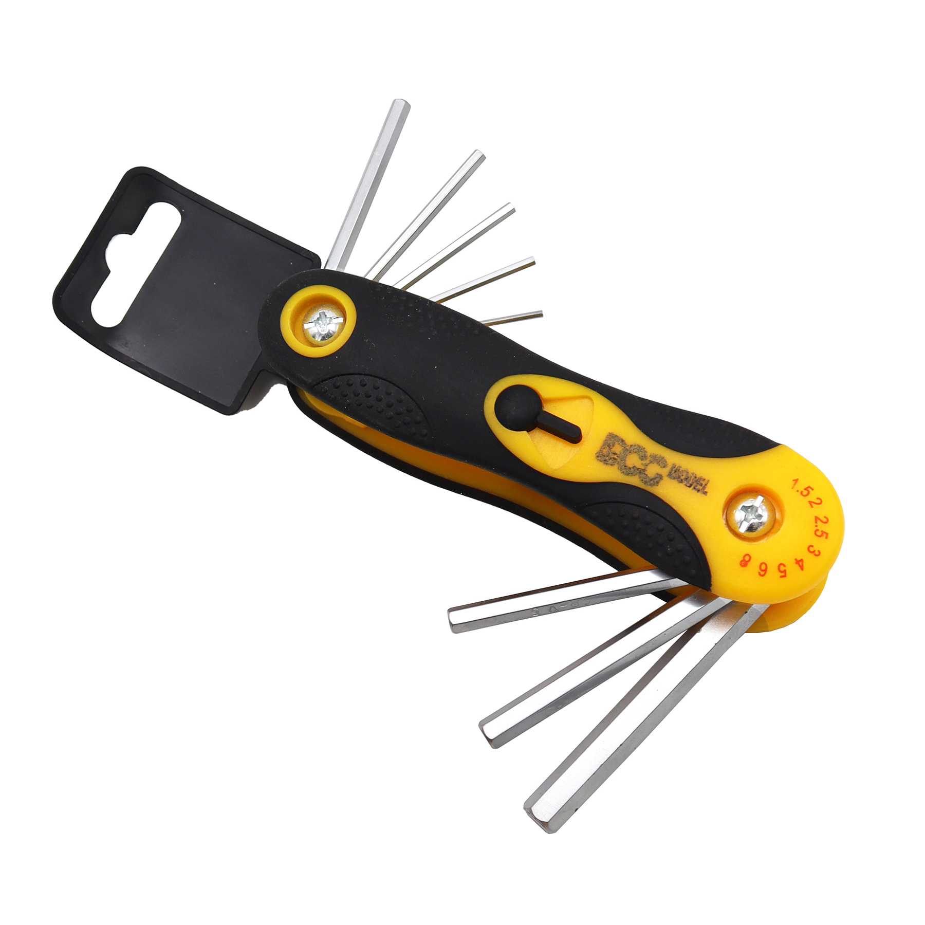 آچار آلن شش گوش مدل داگ کد YPH-6GOSH-15-8MM مجموعه 8 عددی
