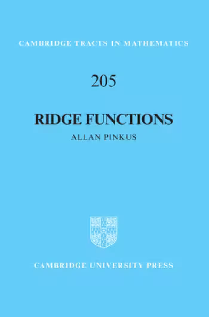 خرید و دانلود نسخه کامل کتاب Ridge Functions
