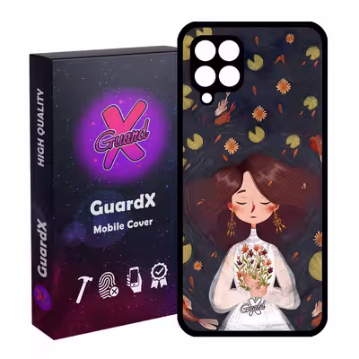 کاور گارد ایکس طرح دختر مدل Glass10326 مناسب برای گوشی موبایل سامسونگ Galaxy A22 4G