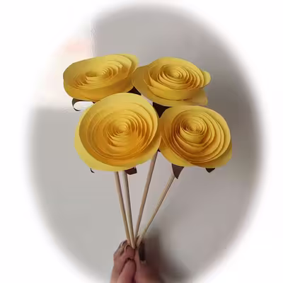 گل مصنوعی مدل رز ژولیت کد MK91 مجموعه 4 عددی