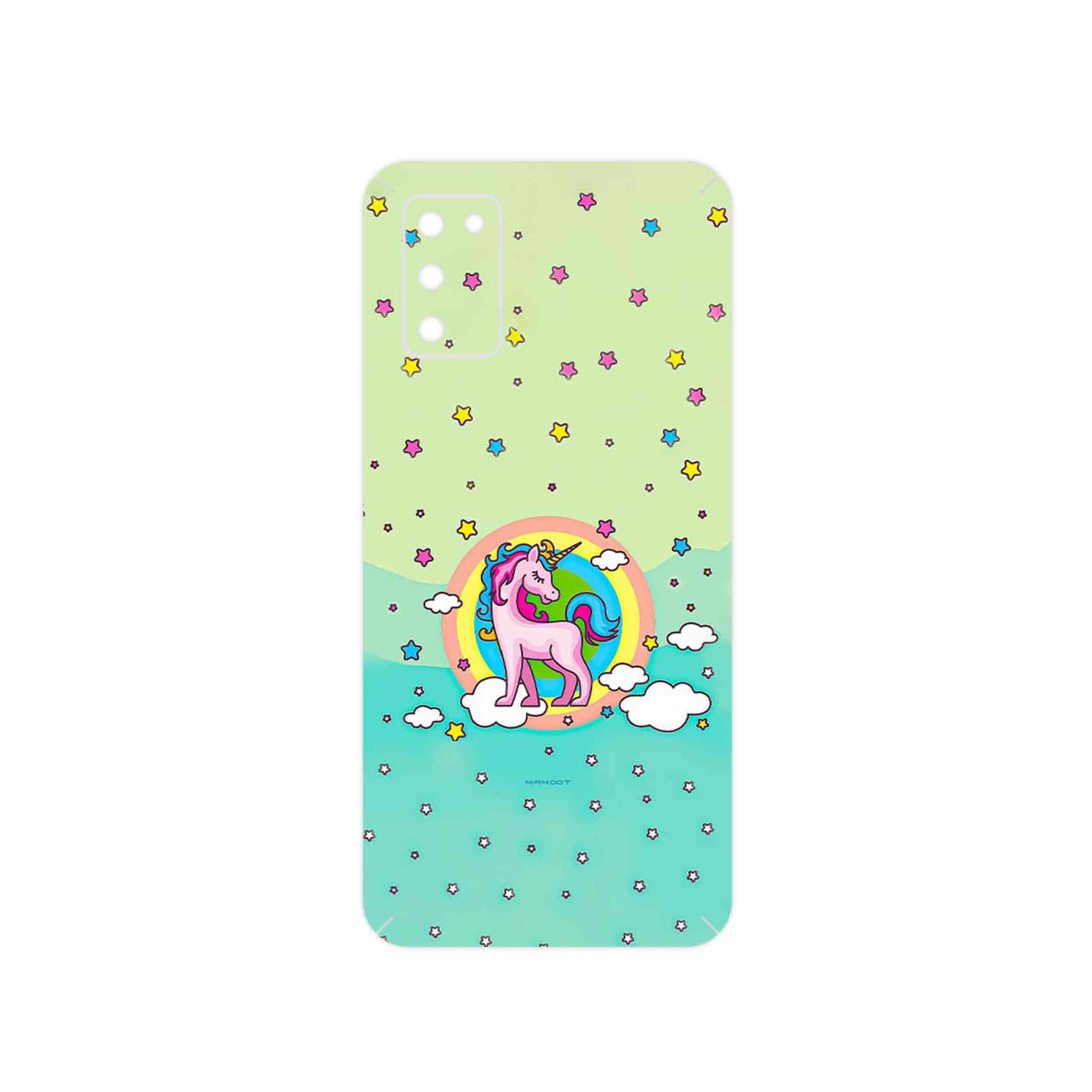 برچسب پوششی ماهوت مدل Rainbow unicorn adventure مناسب برای گوشی موبایل سامسونگ Galaxy A03S