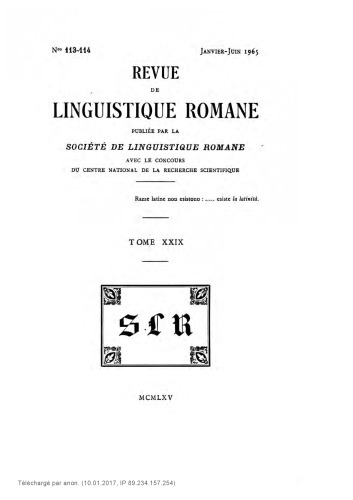 خرید و دانلود نسخه کامل کتاب Revue de linguistique romane