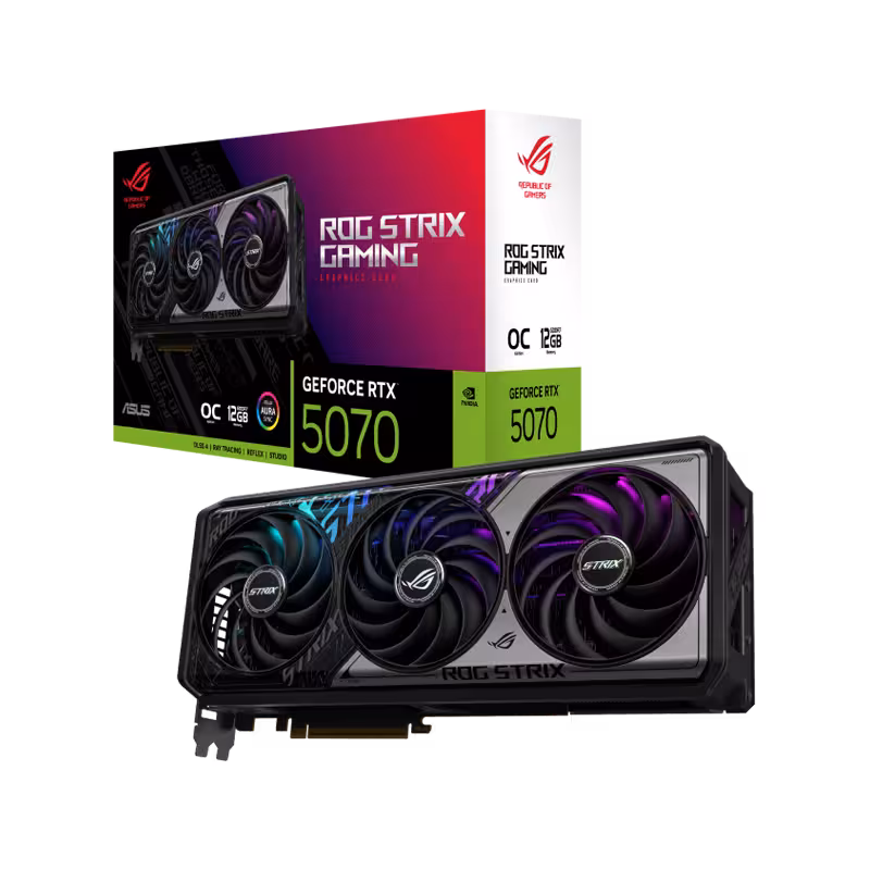 ASUS ROG Strix RTX5070 O12G | سیستم خنک‌کننده پیشرفته