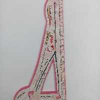 گونیا یا اشل خیاطی پلاستیکی سایز یک دوم